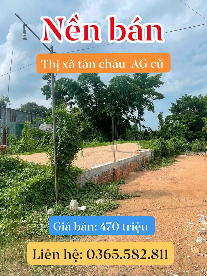 Đất nền Thổ cư chính chủ tại Xã Tân Thạnh, An Giang 122m² - Giá 470 triệu thương lượng!