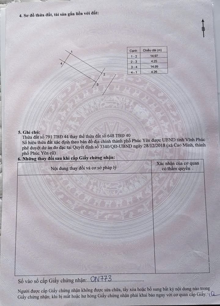 Đất nền Phường Xuân Hoà, Phúc Yên 63.8m² - Sổ hồng chính chủ, giá tốt!