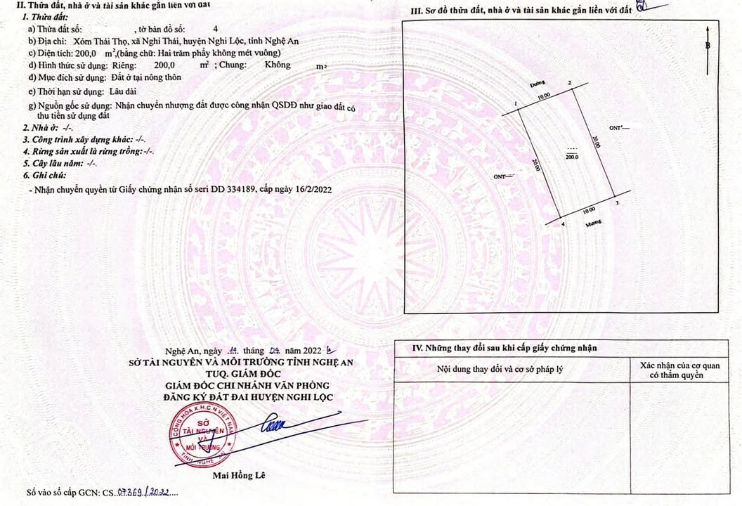 Đất mặt đường Hòa Thọ, Vinh 200m² giá 6 tỷ - Cơ hội đầu tư tuyệt vời!
