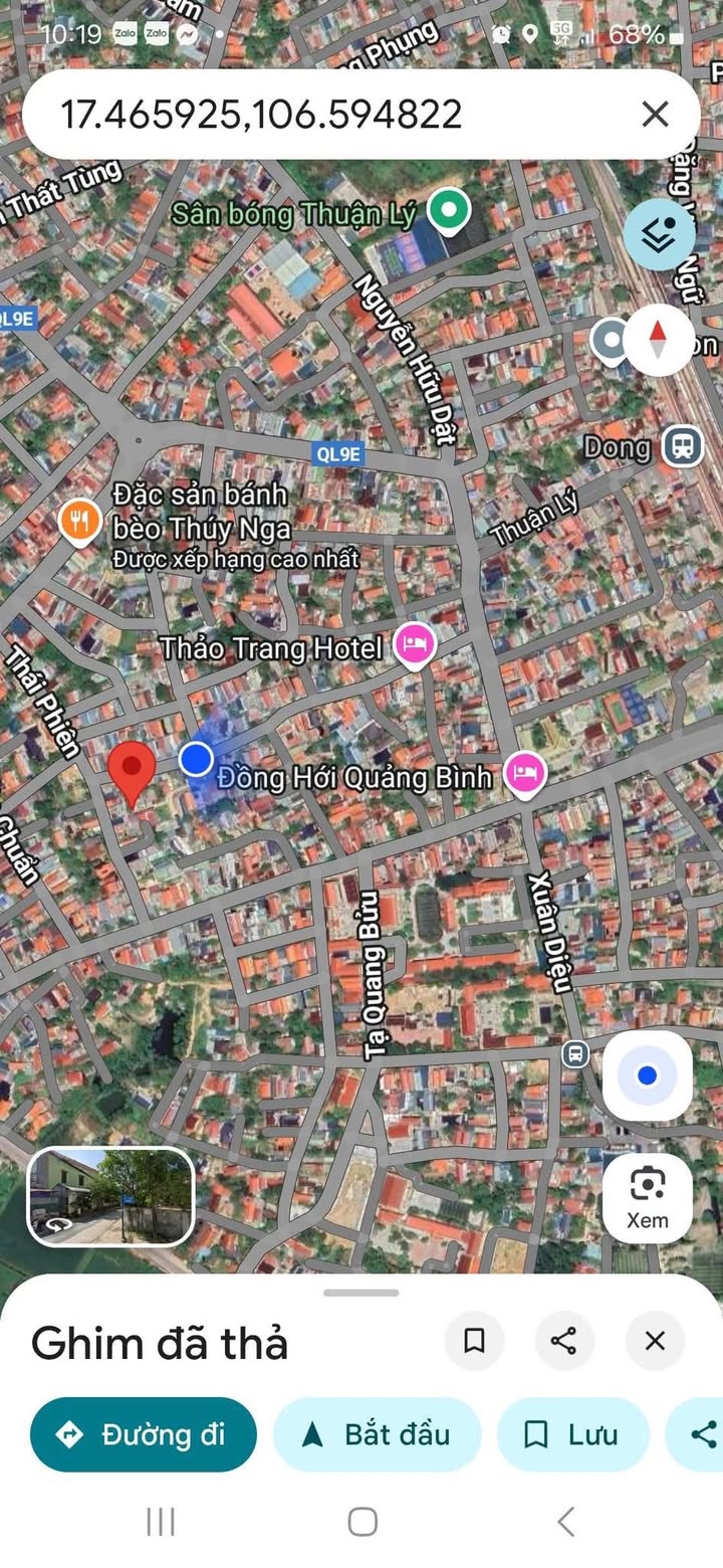 Đất nền hẻm 45 Trịnh Hoài Đức, Đồng Hới 117m² giá chỉ 8xx triệu - Cơ hội đầu tư tuyệt vời!