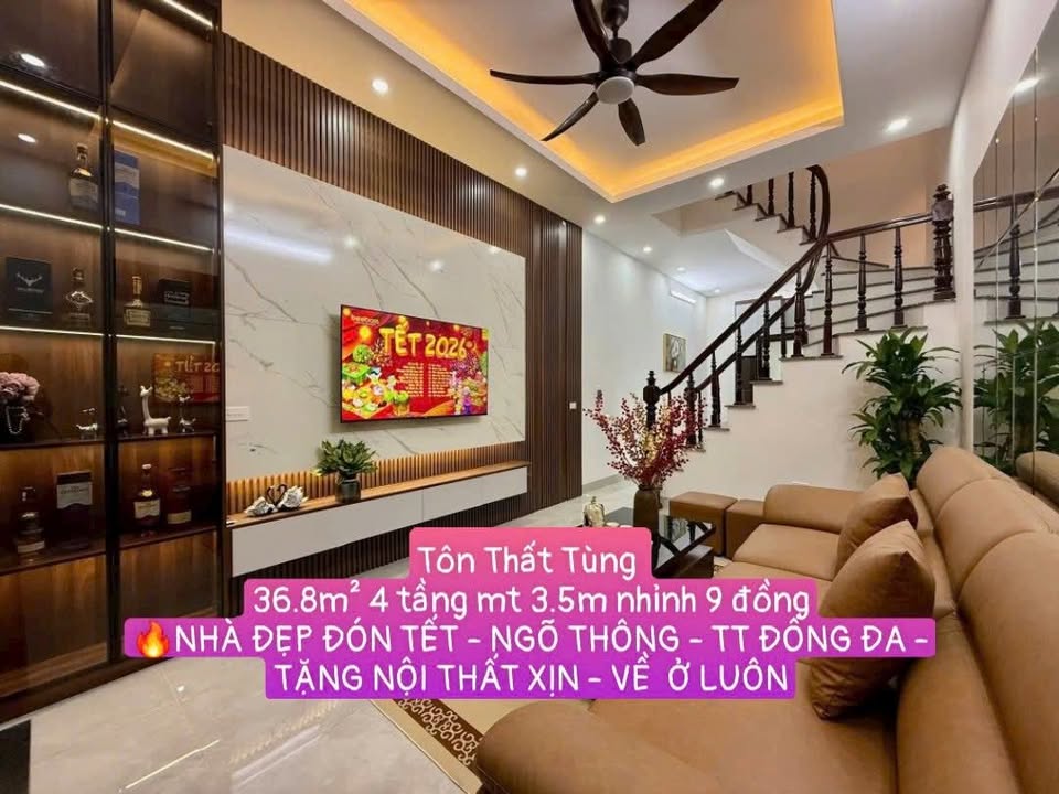 Nhà đẹp Tôn Thất Tùng 36.8m² giá 9 tỷ - Đón Tết ngay trong ngôi nhà mới!