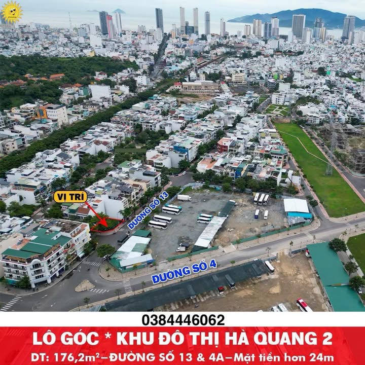 Lô đất góc KĐT Hà Quang 2, Nha Trang 176.2m² - Đầu tư thông minh!