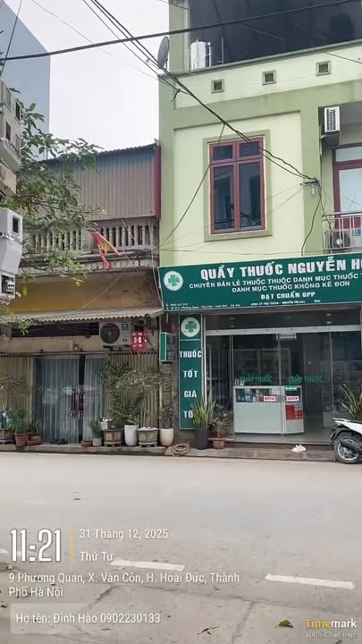 Đất thổ cư Vân Côn - An Khánh 50m² giá 4 tỷ - Cơ hội đầu tư hiếm có!