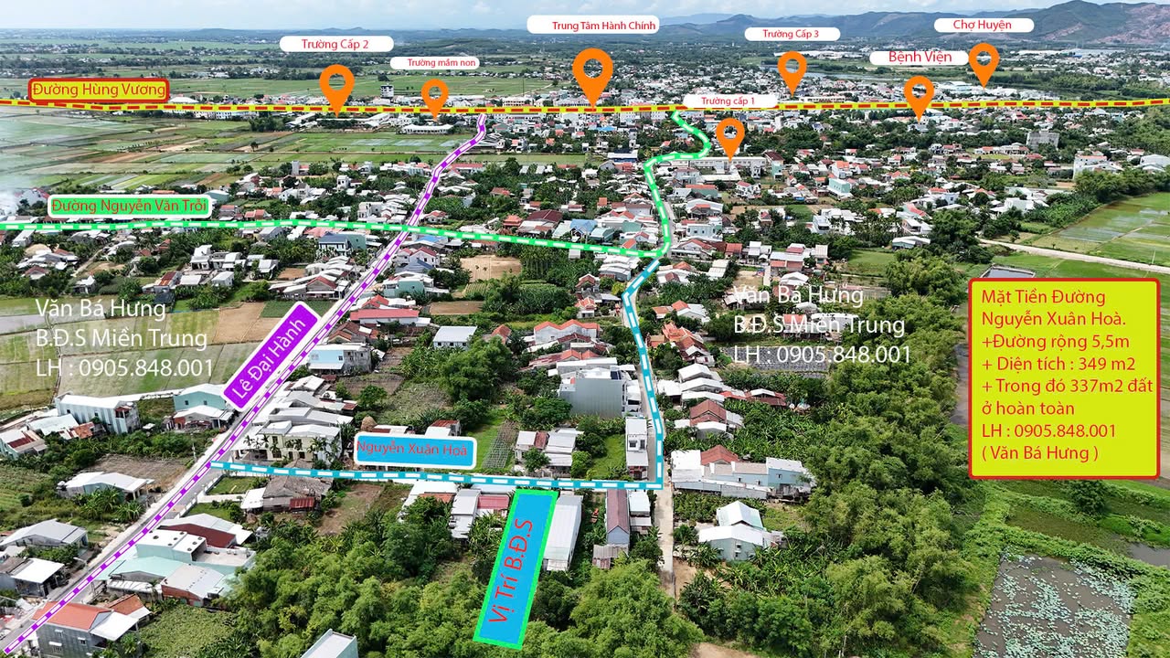 Đất ở Huyện Duy Xuyên 337m² giá 1.1 tỷ - Tiện ích đầy đủ trong bán kính 800m!