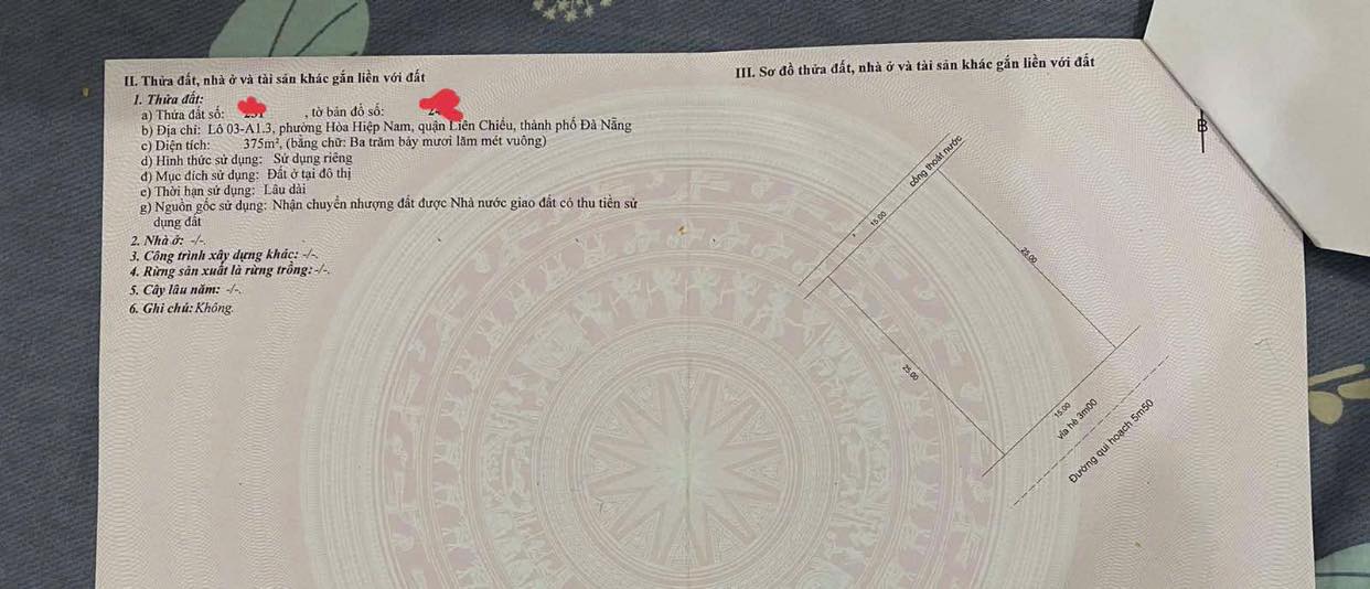 Đất nền đường Xuân Thiều 21, Đà Nẵng 375m² giá 15.4 tỷ - Cơ hội đầu tư tuyệt vời!