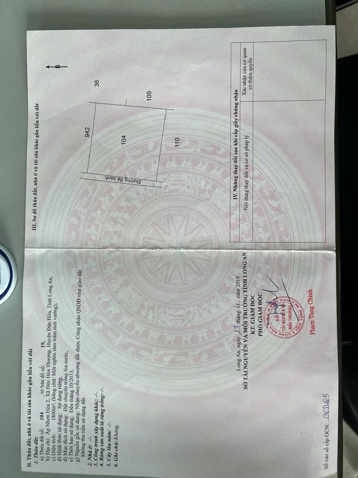 Đất nền phân lô Đức Hòa Thượng 1806m² giá 7.14 tỷ - Mặt tiền đường bê tông 5m