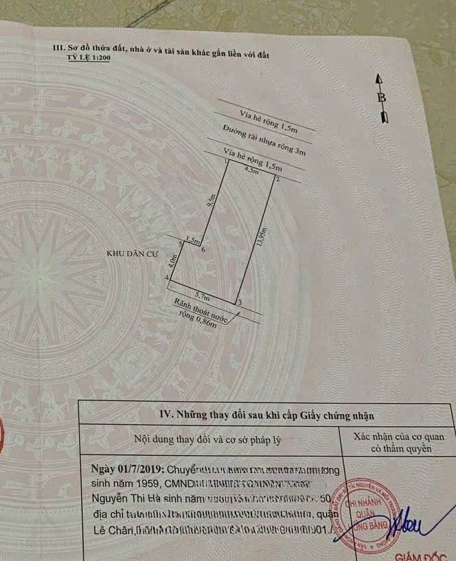 Bán đất Quang Đàm, Sở Dầu, Hải Phòng 67m² giá 3,15 tỷ - Nằm trong khu dân cư văn minh!