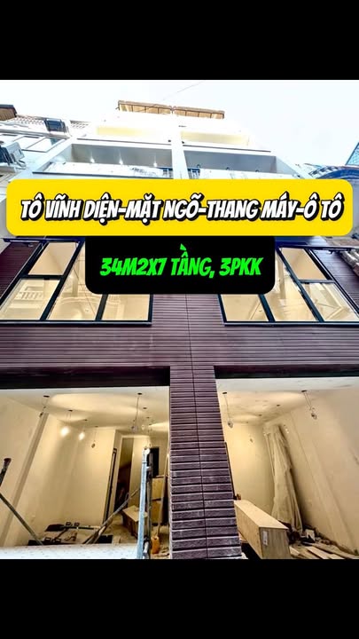 Nhà riêng mặt ngõ Tô Vĩnh Diện, 34m², 7 tầng - Ô tô vào tận nơi!