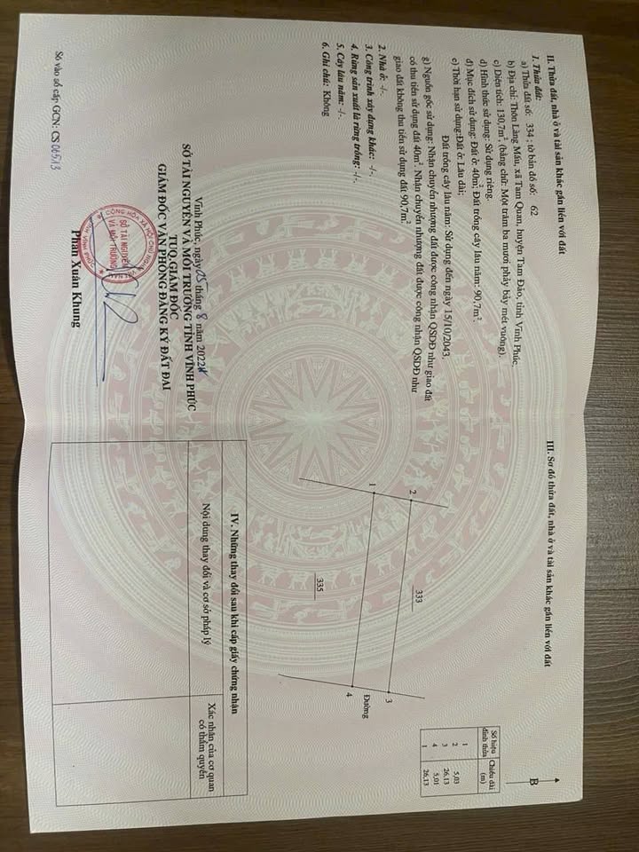 Đất thổ cư tại thôn Làng Mấu, Tam Quan 130m² giá 600 triệu - Cơ hội đầu tư lý tưởng!