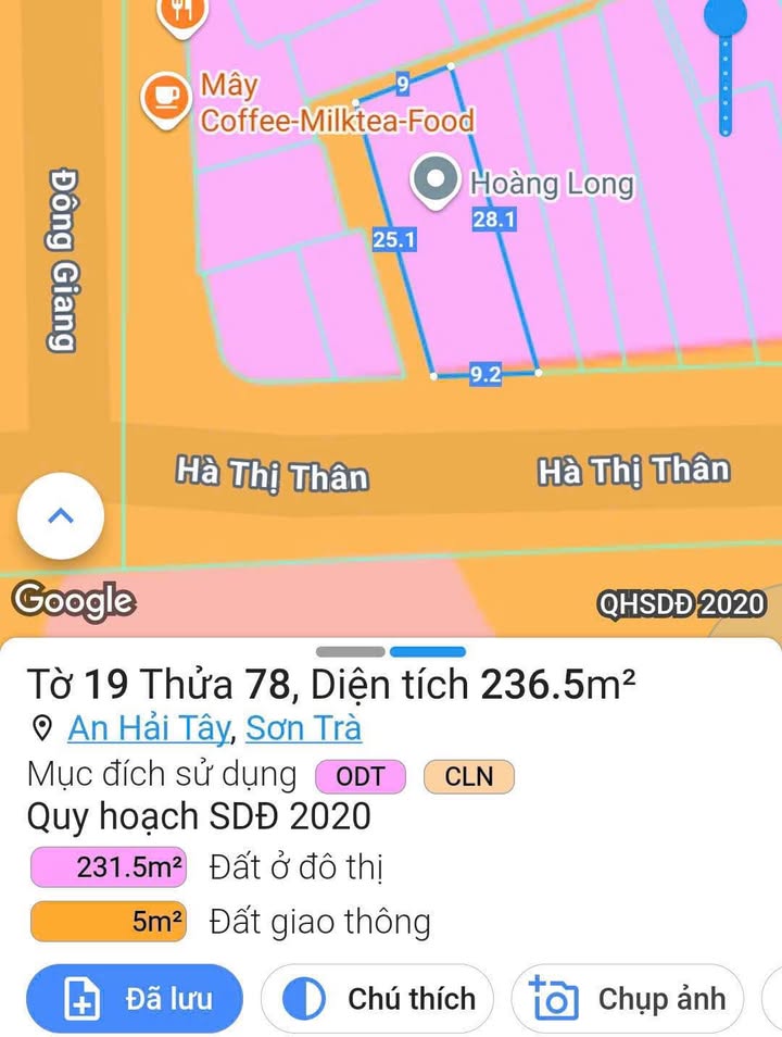 Đất nền trung tâm Cầu Rồng Đà Nẵng 239m² giá 30 tỷ - Cơ hội đầu tư sinh lời!