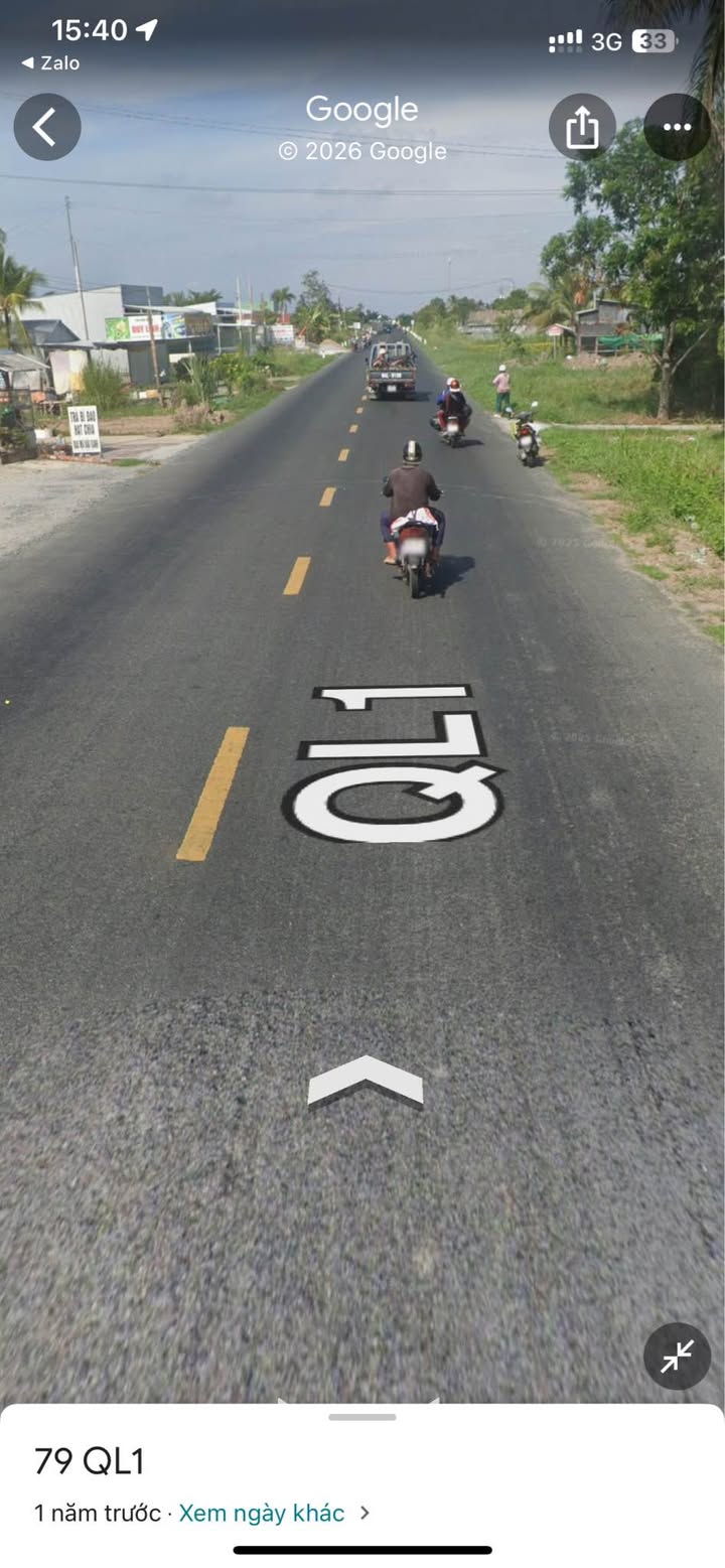 Bán đất mặt tiền Quốc lộ 1A, Cà Mau - Diện tích 2704m², Pháp lý rõ ràng