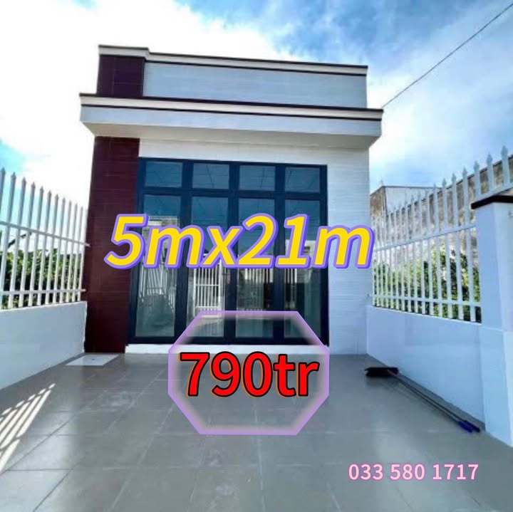 Nhà phố 1 xẹt DT782 Trảng Bàng 105m² giá 790 triệu - Kinh doanh thuận lợi!