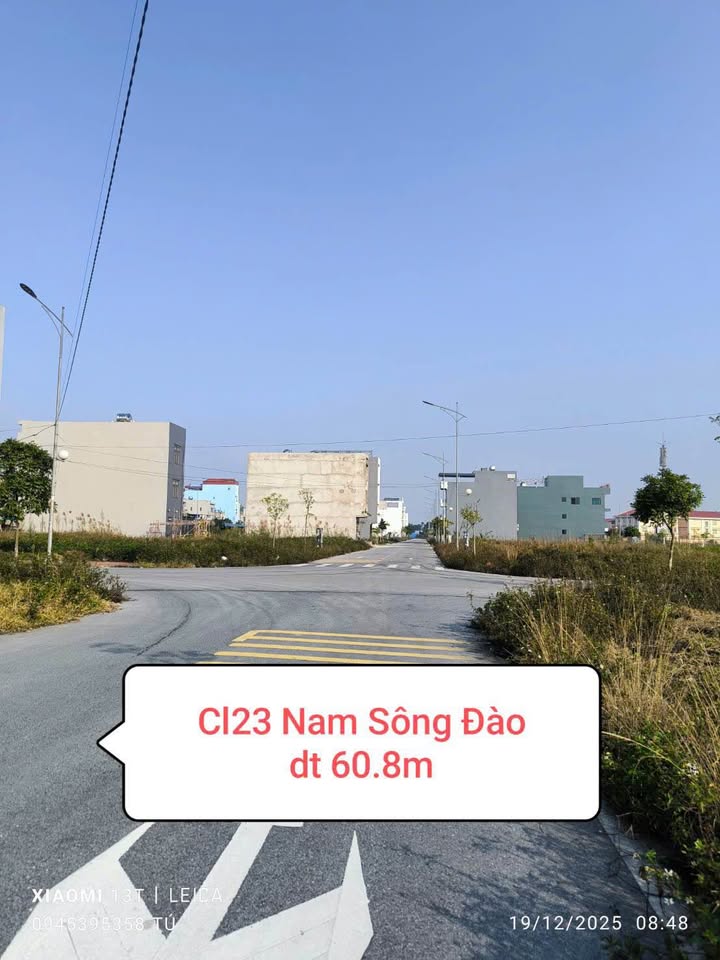 Đất nền Khu Nam Sông Đào, Nam Định 60.8m² giá 2.5 tỷ - Đầu tư sinh lời lý tưởng!