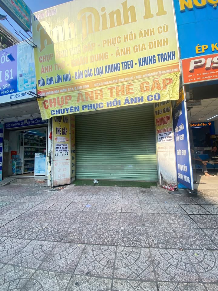 Mặt bằng cho thuê đường Hoàng Hoa Thám, Quận Tân Bình 48m² - Phù hợp làm văn phòng và kinh doanh