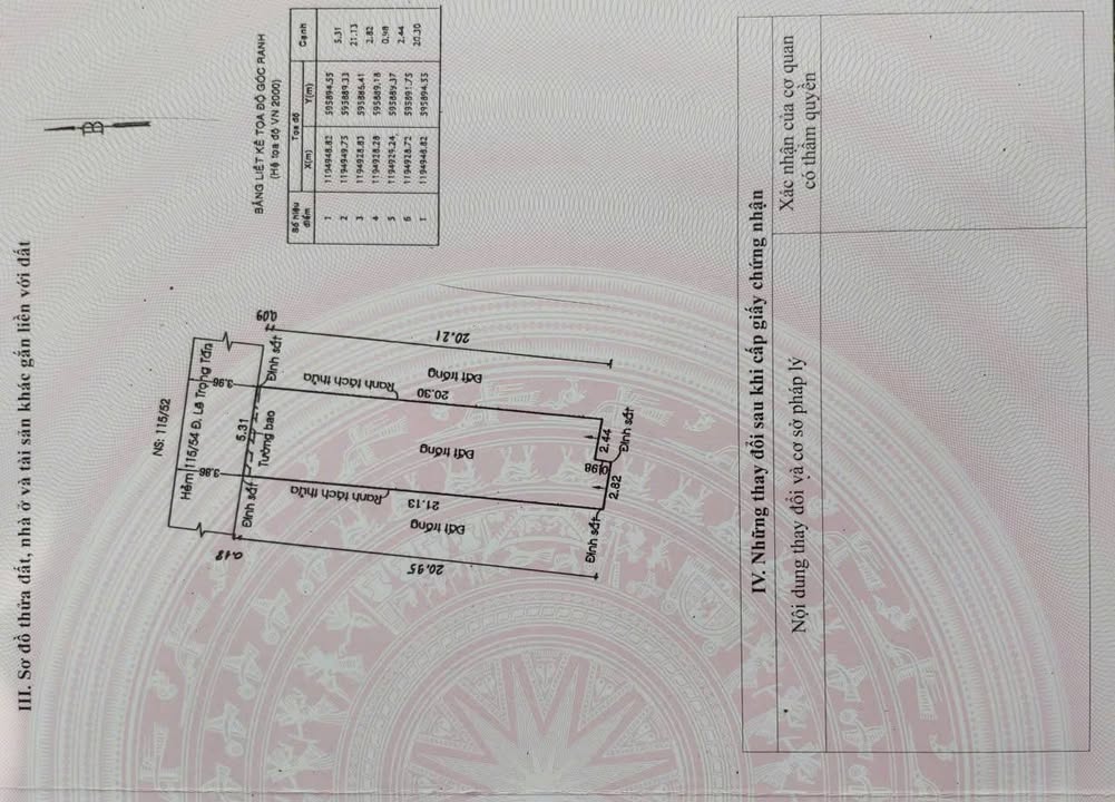 Đất hẻm 115 Lê Trọng Tấn, Tân Phú 111m² giá 8.8 tỷ - Đối diện trường đại học!