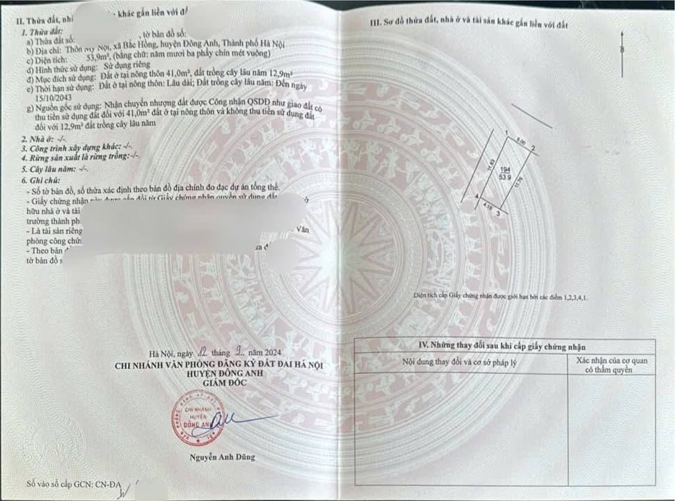 Đất lô góc 53.9m² Mỹ Nội, Bắc Hồng - Ô tô tránh, giá 4.418 tỷ VND!