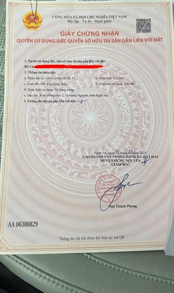 Đất nền Hưng Đạo, Hưng Nguyên 116m² giá 1.9 tỷ - Đầu tư sinh lời ngay!