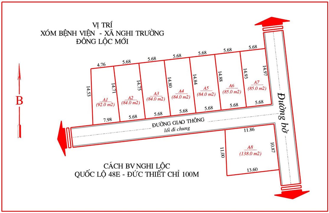 Đất nền Nghi Lộc 92m² giá chỉ 5xx triệu - Cơ hội đầu tư tuyệt vời!