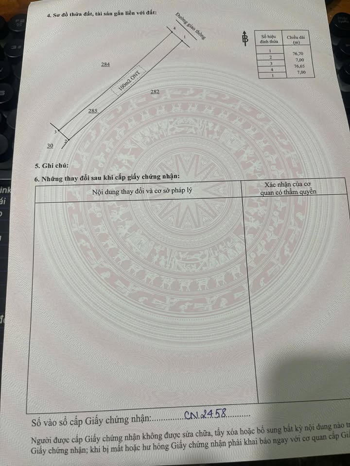 Đất nền xã Bù Nho, huyện Phú Riềng, 776m² giá 400 triệu - Sổ hồng chính chủ sẵn sàng giao dịch!