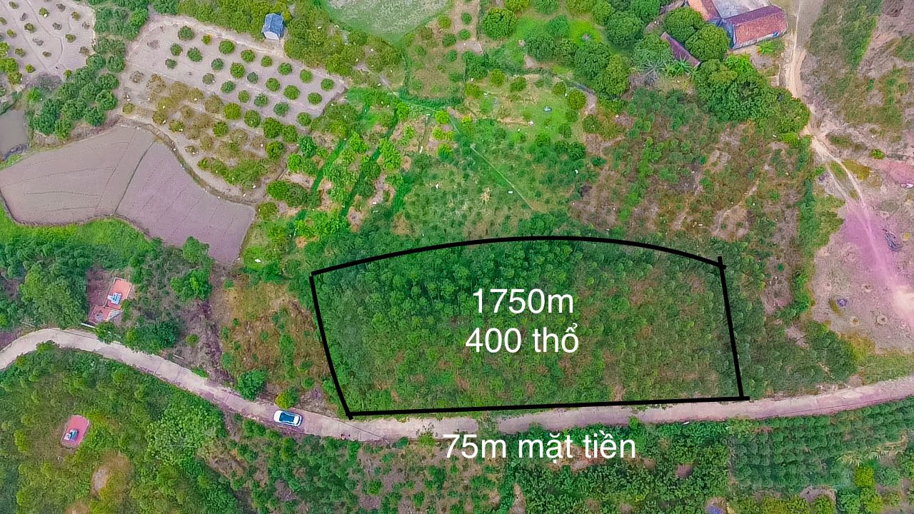 Đất nền Lục Sơn Lục Nam 1750m² giá 1.4 tỷ - Mặt tiền rộng 75m, pháp lý rõ ràng!