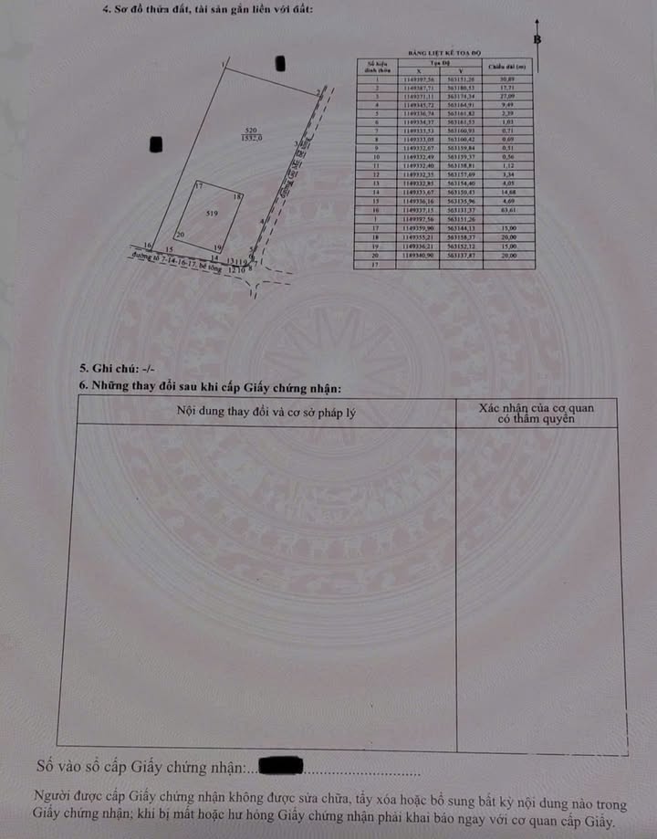 Bán đất 2 mặt tiền xã Trung An, 1832m² giá 8 tỷ - Thương lượng ngay!