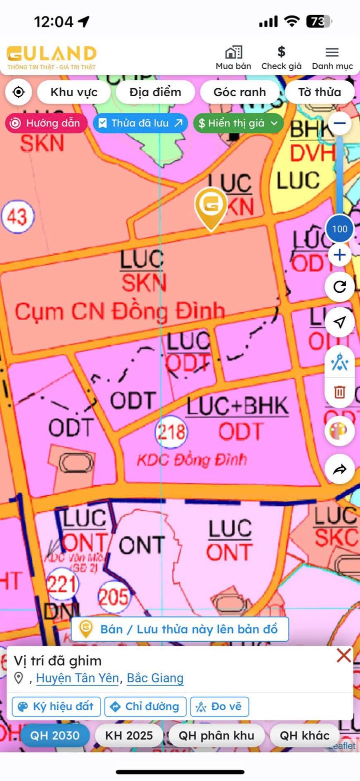 Đất nền KCN Đồng Đình 100m² giá 2.4 tỷ - Kinh doanh ngay lập tức!