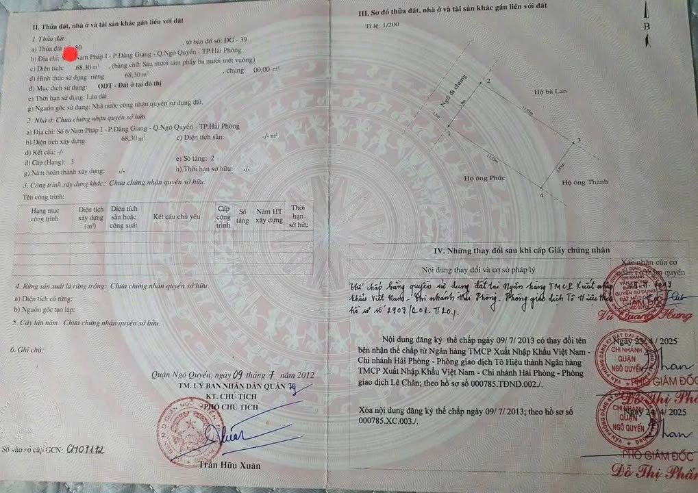 Đất Lạch Tray 68,3m² giá 4,6 tỷ - Nhà 2 tầng ô tô vào tận nơi!