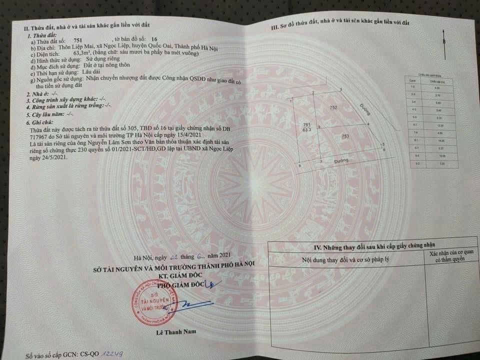 Đất nền thôn Liệp Mai, Ngọc Liệp 63m² giá 3 tỷ - Tiềm năng đầu tư hấp dẫn!