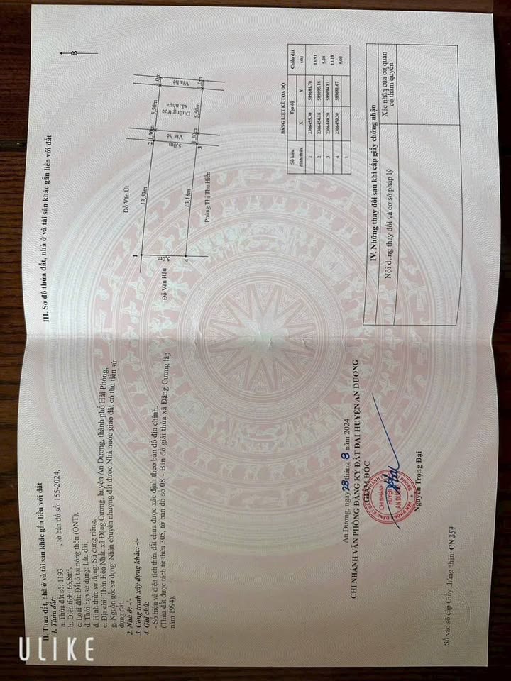 Bán FrontHouse Đường Hòa Nhất, An Dương 67m² giá 2 tỷ - Vị trí sầm uất kinh doanh!