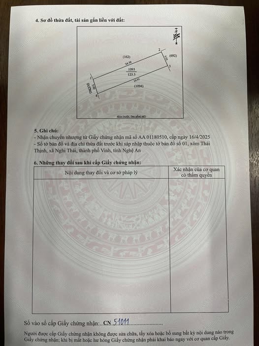 Đất nền phường Hưng Lộc, TP Vinh 123m² giá 2 tỷ - Vị trí lý tưởng cho đầu tư!