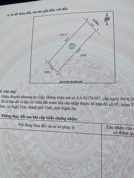 Đất nền Phường Hưng Lộc, TP Vinh 120m² giá 1.3 tỷ - Cơ hội đầu tư tuyệt vời!