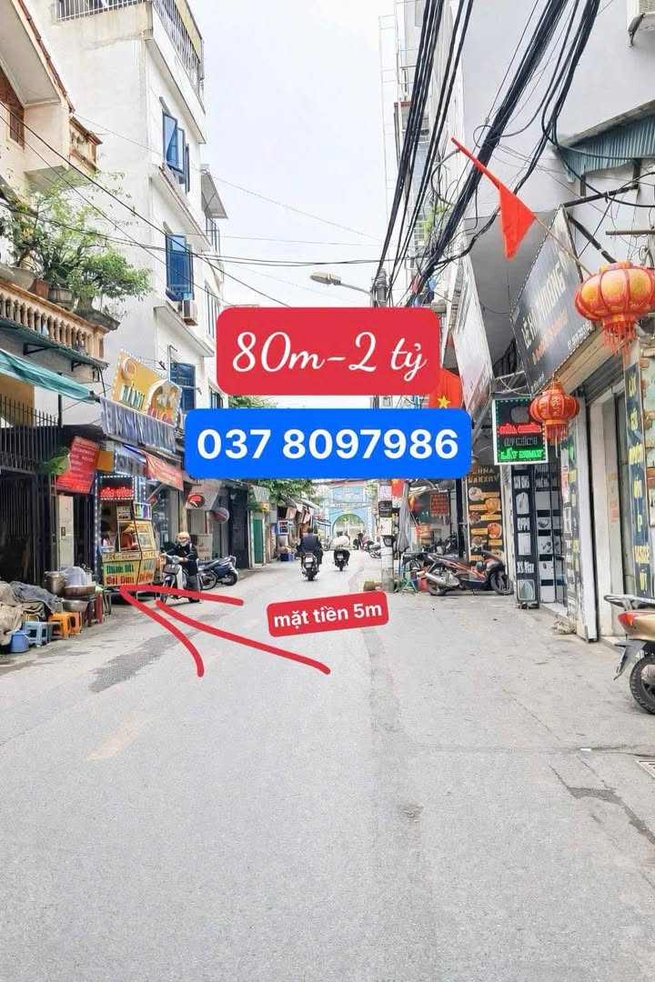 Đất nền 80m² tại Nguyễn Trãi, Nam Từ Liêm, Hà Nội - Vị trí đẹp, giá tốt chỉ 2 tỷ!