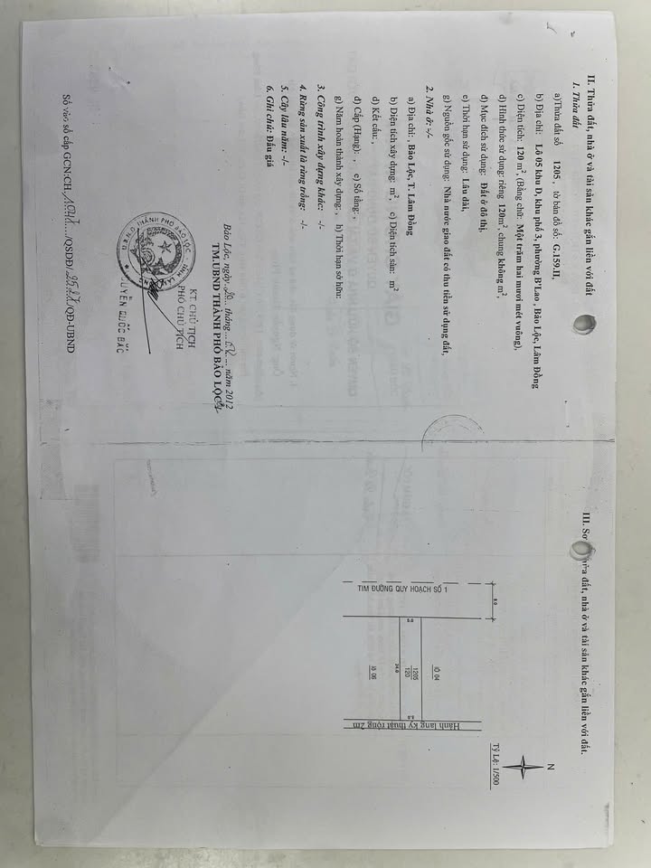 Đất nền Bảo Lộc 120m² giá 2.3 tỷ - Chính chủ bán gấp!