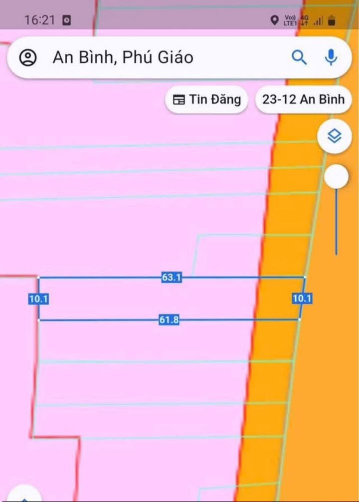 Đất mặt tiền ĐT 741, Xã An Bình, 620m² giá 3.75 tỷ - Đầu tư sinh lời ngay!