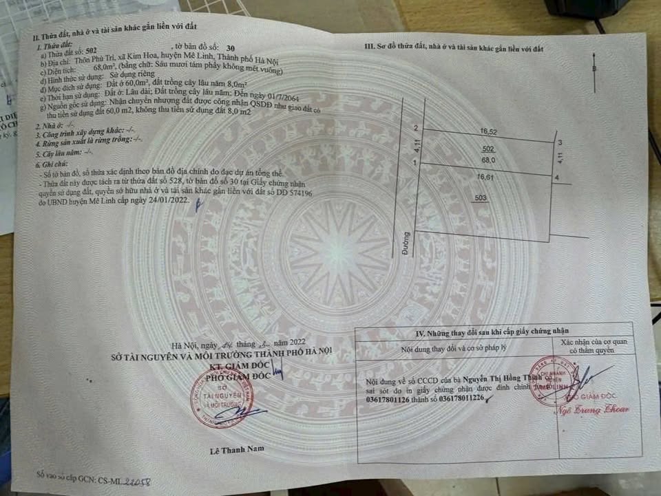 Đất nền Xã Quang Minh 68m² giá chỉ từ 40 triệu/m² - Giao thông thuận tiện!