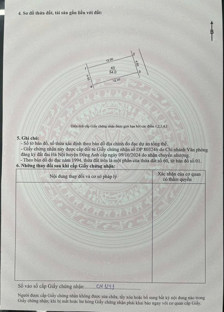 Đất thổ cư Lê Xá, Mai Lâm 54m² - Gần VinHomes Cổ Loa, giá thỏa thuận!