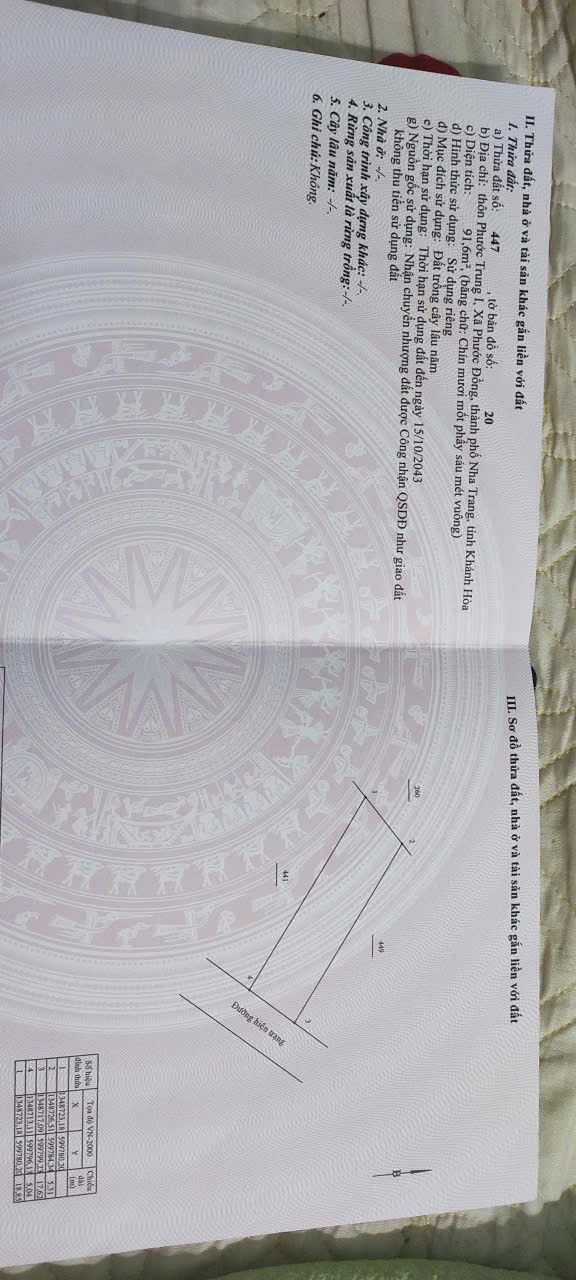 Đất nền Phước Đồng Nha Trang 91.6m² giá 800 triệu - Sổ đỏ chính chủ