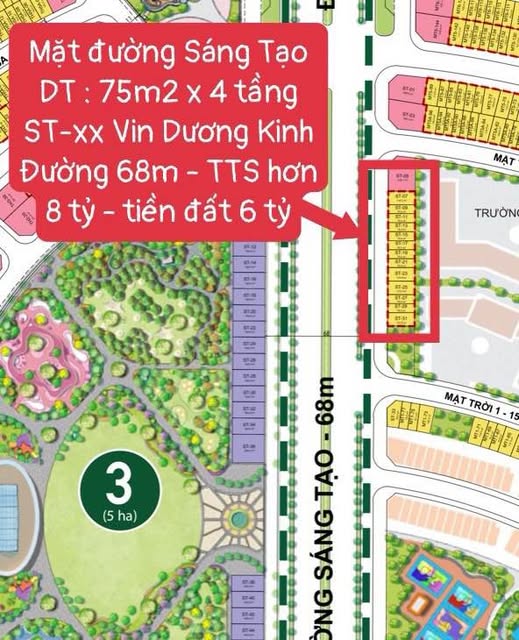 FrontHouse ST-xx Sáng Tạo 75m² giá 8 tỷ - Sở hữu vị trí đắc địa!