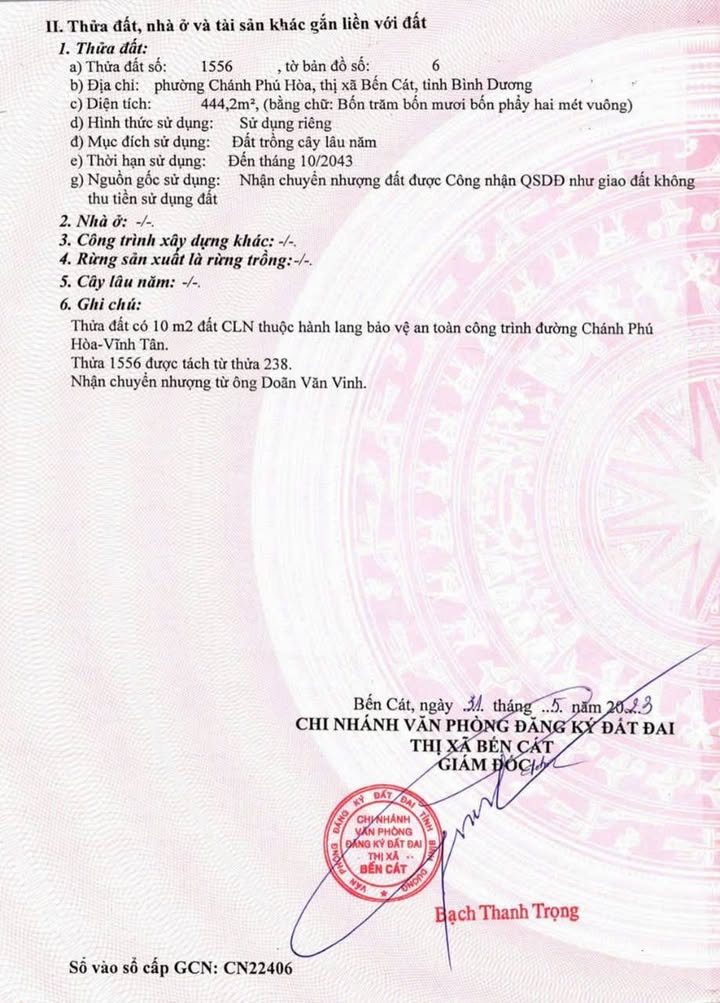 Đất mặt tiền Chánh Phú Hòa Bến Cát 450m² giá 3.2 tỷ - Đầu tư sinh lời ngay!