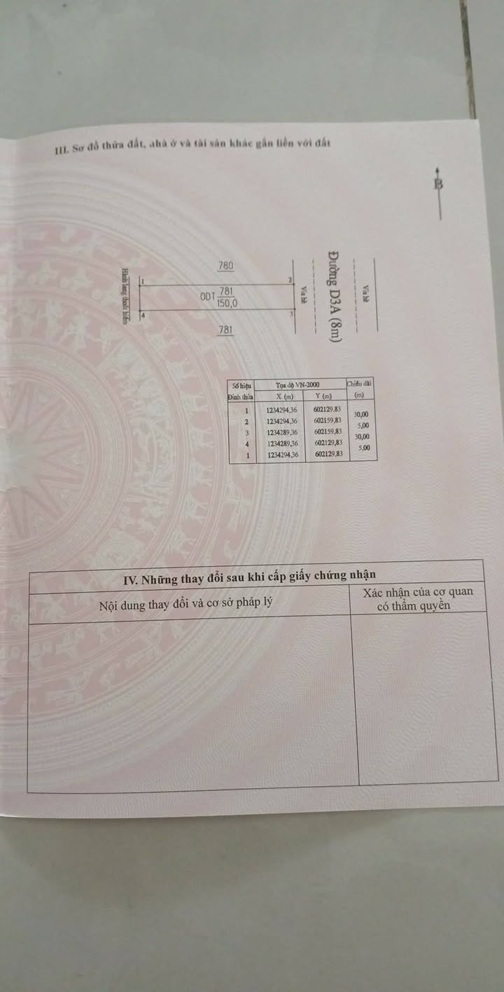 Đất nền thổ cư KCN VSIP 2 Tân Uyên 150m² giá 2.4 tỷ - Chính chủ bán gấp!