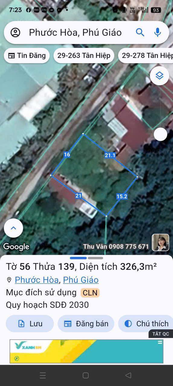 Đất nền Phước Hoà, Phú Giáo, 110m² - Giá chỉ 2.4 tỷ, chính chủ bán gấp!