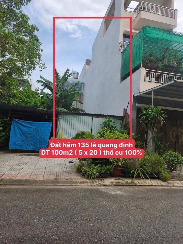 Đất mặt tiền hẻm Lê Quang Định, Phường Rạch Dừa 100m² - Pháp lý rõ ràng, giá tốt!