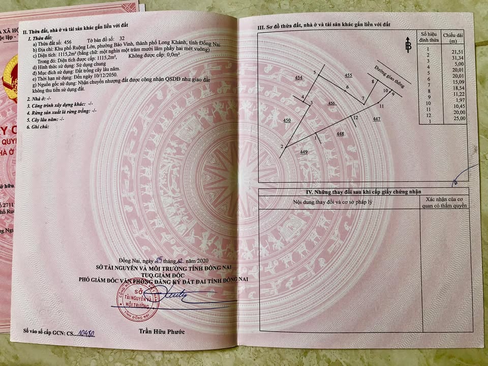 Đất nền 100m² tại Phường Bảo Vinh, Long Khánh - Sổ hồng chính chủ chỉ 220 triệu!