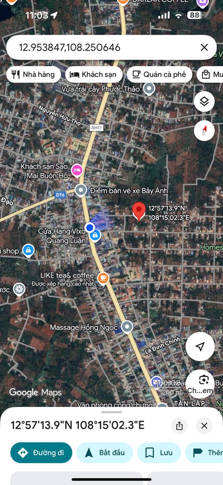 Đất nền 630m² tại Phường Tự An, Buôn Ma Thuột - Giá chỉ 1.947 tỷ, sổ đỏ chính chủ!