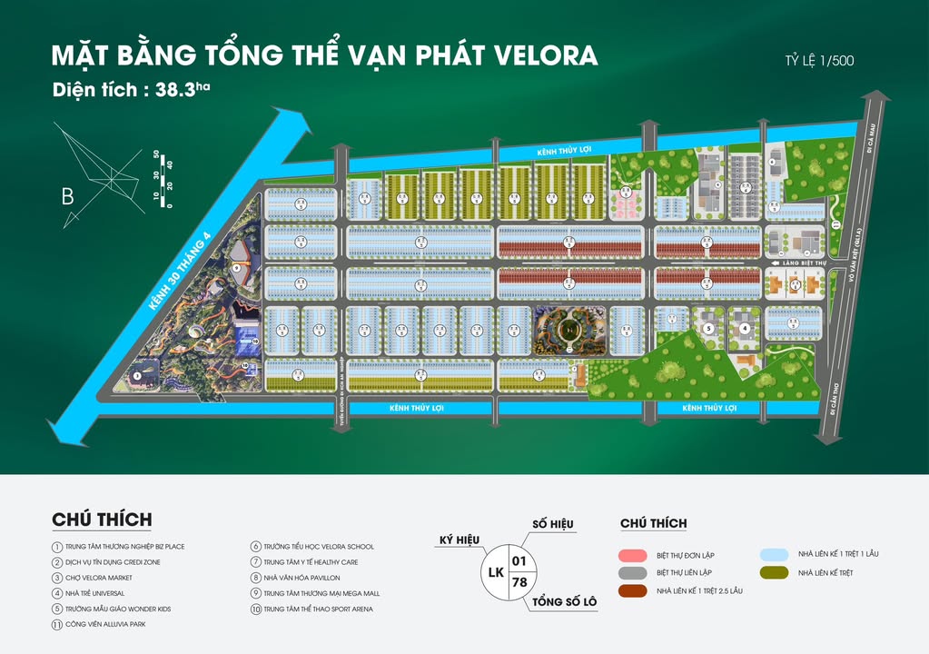Nhà phố Vạn Phát Velora Cần Thơ 75m² giá 2.6 tỷ - Đầu tư sinh lời lý tưởng!