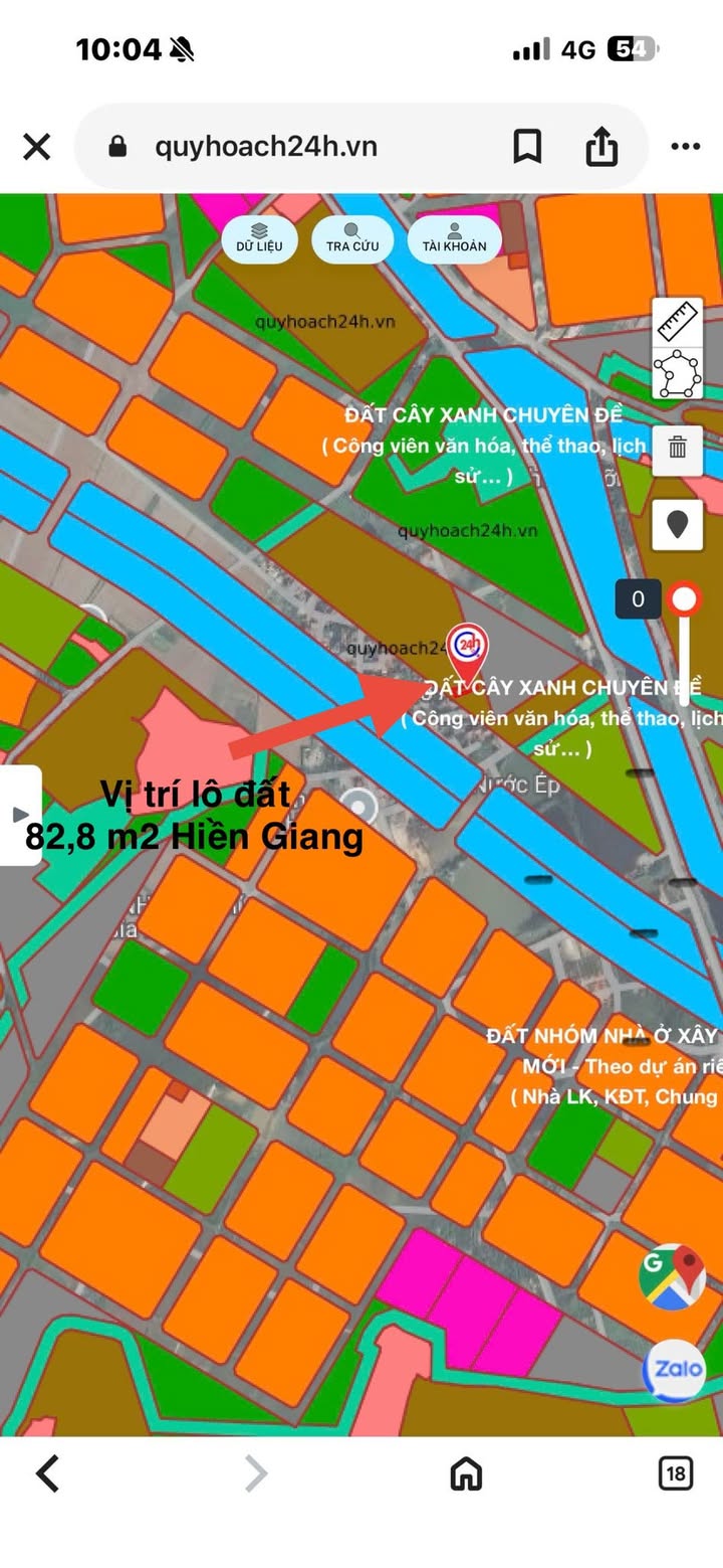 Đất Hiền Giang 82.8m² giá thỏa thuận - Đường thông đi vài bước ra Vin