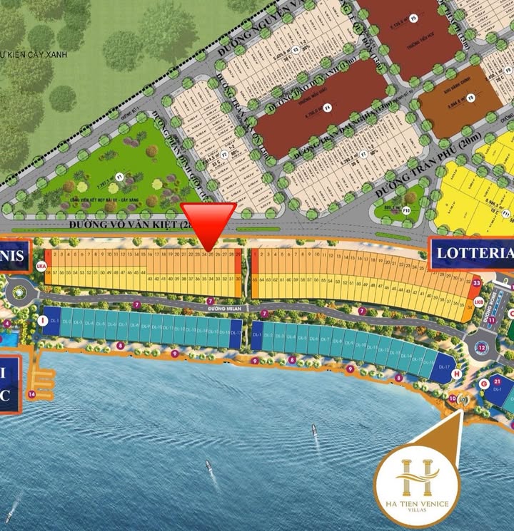 Đất nền đường Võ Văn Kiệt, Hà Tiên 132m² giá chỉ 2.45 tỷ - Cơ hội đầu tư hiếm có!