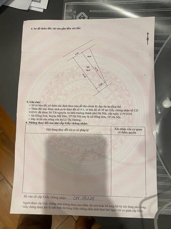 Đất nền Thanh Lợi Hồng Sơn 94m² giá thỏa thuận - Cơ hội đầu tư hấp dẫn!