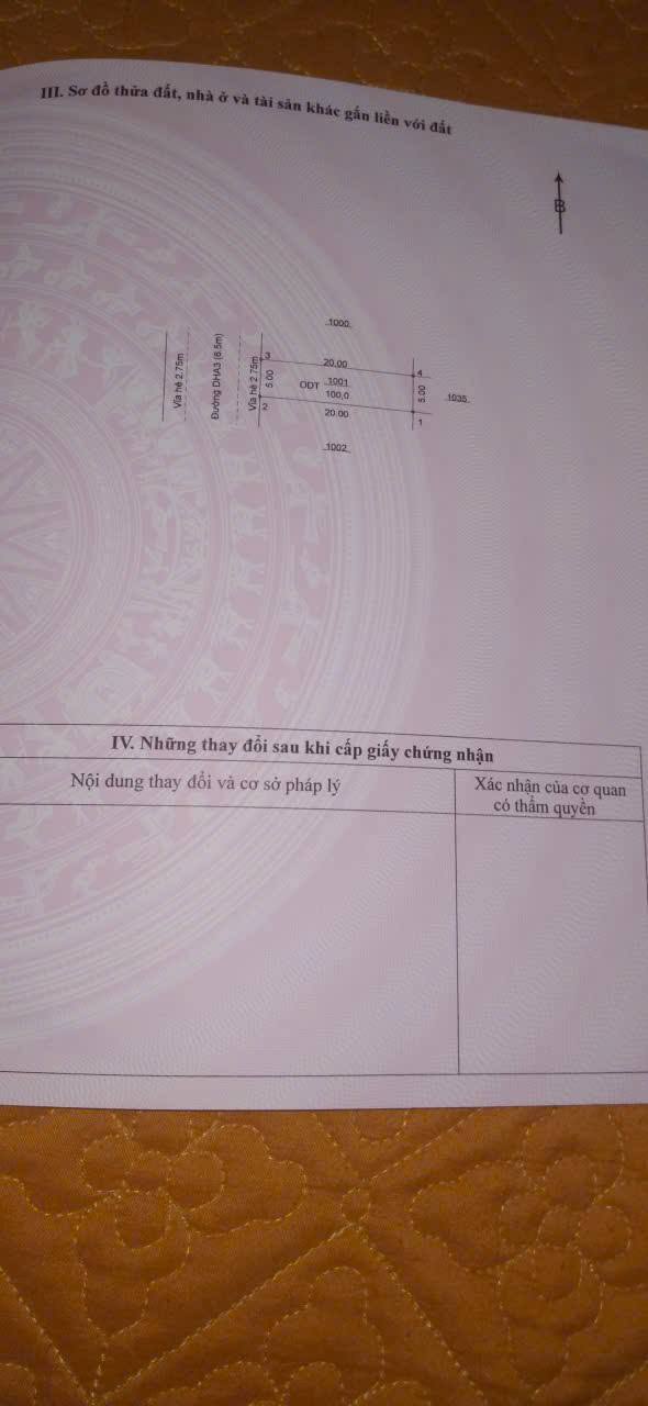 Đất thổ cư Khu H Mỹ Phước 3 Bến Cát 100m² giá 1.55 tỷ - Đầu tư sinh lời ngay!