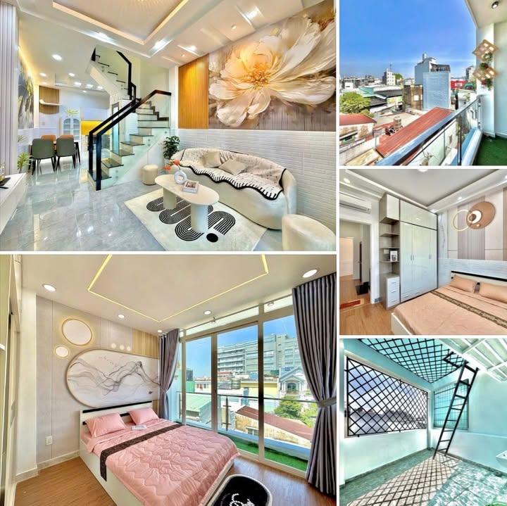 Nhà 4 tầng Bình Thạnh 40m² giá 6 tỷ - Full nội thất, gần đại học Văn Lang!